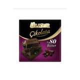 Ülker Kare Bitter Çikolata,%80 Kakao, 60g x 6'lı Paket