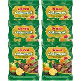 Ülker Lokumcuk Karışık Meyveli Yumuşak Şeker 350 Gr x6 Adet Karışık Aroma ile Lezzetli - 2,1 kg