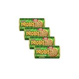 Ülker Probis Proteinli Bisküvi, Kakaolu ve Muzlu Kremalı, 10'lu 280 gr x 4 Adet