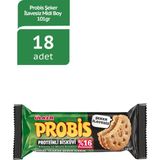 Ülker Probis Şeker Ilavesiz Midi Boy 101G 18 Adet Proteinli Bisküvi Kakaolu ve Muzlu Kremalı - 1 Adet