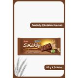 Ülker SAKLIKÖY Kakaolu Yulaflı Bisküvi - 87 gram - 24 Adet