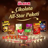 Ülker Şeker İlavesiz Kakaolu ve Sütlü Karışık Çikolata Poşeti 20'li – Türkiye'de Üretilmiştir - 1 kg