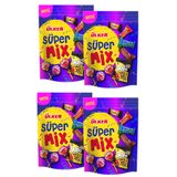 Ülker Süper Mix Karışık Jelibon, Çikolata ve Şekerleme Paketi, 300.6 G x 4 Adet ÜlkerSüperMix4lüs