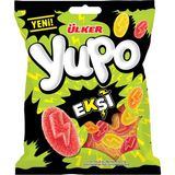 Ülker Yupo Jelly Ekşi - Limon, Ahududu, Mandalina Aromalı - 65 Gram - 24 Adet