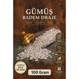 ÜLKÜ KURUYEMİŞ (100 GR) 1. Sınıf Premium Kalite Gümüş Bademli Draje Nişan Düğün Özel Hediyelik Tatlı Atıştırmalık