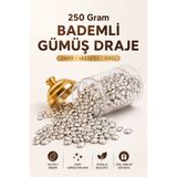 ÜLKÜ KURUYEMİŞ (250 GR) 1. Sınıf Premium Kalite Gümüş Bademli Draje Nişan Düğün Özel Hediyelik Tatlı Atıştırmalık