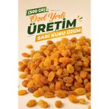 ÜLKÜ KURUYEMİŞ (500 GR) Özel Yerli Üretim Sarı Kuru Üzüm Hediyelik Tatlı Atıştırmalık - 1. Sınıf Premium Kalite