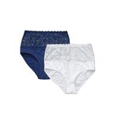 Ulla Popken Maxislips, 2'li paket, dantel Külot Kadın