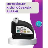 Ulora 110 Db Alarm Disk Kilidi Motosiklet Scooter Bisiklet Güvenlik