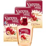 Ulric de Varens Varens Sweet Kadın Parfüm 3'lü Set (3X50 ml Edp) Meyvemsi Koku 150 ml Zarif Hediye