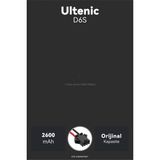 Ultenic D6S 2600MAH Robot Süpürge Bataryası - Maksimum Ömür, Güvenli Şarj Koruması - 2600mAh Kapasite