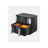 Ultenic K20 Airfryer, Çift Bölmeli Fritöz, XXL, 2850 W, Siyah