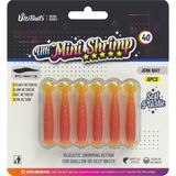 Ulti Baits Mini Shrimp 40, Silikon Karides 40MM 1.3gr 6 Adet, Ub-C09, doğal renk - Renkli