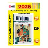 Ulti Yayınları Ayt Biyoloji 15 X 13 Branş Denemeleri+Android Kalem