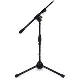 Ultimate Support Pro-R-T-Short-T Package - Tripod Base Pro Serisi Patentli Çeyrek Dönüşlü Kavramalı Kısa Mikrofon Standı | Sehpası - Güçlendirilmiş Plastik Tripod Tabanı/Kısa Yükseklik/Teleskopik Bom
