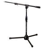 Ultimate Support R-T-Short-T Package - Tripod Base Serisi Patentli Çeyrek Dönüşlü Kavramalı Kısa Mikrofon Standı | Sehpası - Güçlendirilmiş Tripod Tabanı/Kısa Yükseklik/Teleskopik Bom