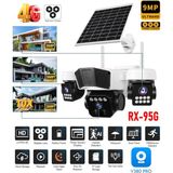 Ultimate V380 Pro RX-95G 9mp (3+3+3) Üç Kameralı Ultrahd 4g Güneş Enerjili Akıllı Güvenlik Kamerası