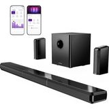 Ultimea Apollo S90 9.1 Kanal Dolby Atmos Kablosuz 6.5" Subwoofer Rgb LED 470W Rms Ev Sinema Sistemi Soundbar (U3820)