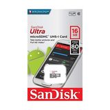 Ultra 16 GB Microsdhc Hafıza Kartı, 80MB/SN Uhs-I 10 - SDSQUNS-016G-GN3MN - Option-1