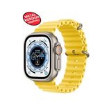 Ultra 2 Akıllı Saat Çelik Kordon Hediyeli Gri Kasa 49mm Nfc Bildirim Sesli Arama Özellikli LG68 (Sarı)