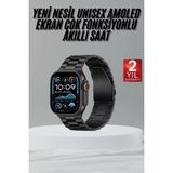 Ultra 3 Kordonlu Amoled Ekran Akıllı Saat Çok Fonksiyonlu Uyku ve Sağlık Takibi Midastech - Standart - Çok Renkli