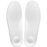 Ultra Anatomik,Ter Emici Lakost Pike Kumaşlı,Rahat, Hafif, Kaliteli, Spor, Casual Ayakkabı Tabanlığı (Beyaz/Ekru), 38-40)(Tam boy 40 Numaradır. 38 ve 39 numaralar çizgilerden keserek kullanır.)