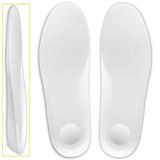 Ultra Anatomik,Ter Emici Lakost Pike Kumaşlı,Rahat, Hafif, Kaliteli, Spor, Casual Ayakkabı Tabanlığı (Beyaz/Ekru), 43-45)(Tam boy 45 Numaradır. 43 ve 44 numaralar çizgilerden keserek kullanır.)