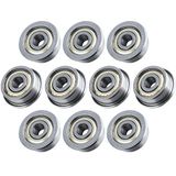 Ultra Dayanıklı F623ZZ Flanşlı Bilyalı Rulman 3x10x4 mm BlueStars tarafından - Mini Krom Çelik Bilyalı Rulmanlar Çift Korumalı Flanş - 10'lu Paket