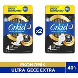Ultra Gece Ekstra Hijyenik Ped 20 Adet 4 Boy 2 Adet