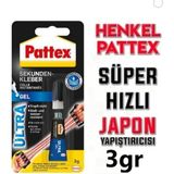 Ultra Gel Japon Yapıştırıcı, 3g, Porselenler Metaller Kauçuk Deri Ahşap Kağıt Plastik Içi - Genel - Çok Renkli - 0