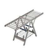 Ultra Güçlü Katlanabilir Çamaşır Rafı, 150 kg'a Kadar Destek, Ayarlanabilir Yükseklik, Montajsız Katlanabilir Tasarım, Geniş Havalandırma Açıklıkları, Taşınabilir Ayakkabı Düzenleyici