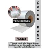 Ultra Güçlü Su Geçirmez Isıya Dayanıklı Alüminyum Folyo İzolasyon Tamirat 96 Mm X 2 Metre Çamur Bant