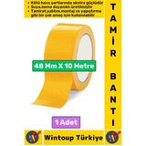 Ultra Güçlü Su Neme Dayanıklı Çok Amaçlı Montaj Onarım Izolasyon Tamir Bantı Sarı 48 mm x 10 Metre
