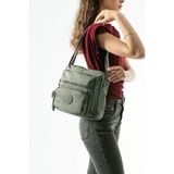 Ultra Hafif, Çok Cepli , Çok Bölmeli Çapraz Askılı Postacı Çanta (Spor, Seyahat, Gündelik) Gri Model: 571-6U