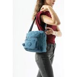 Ultra Hafif, Çok Cepli , Çok Bölmeli Çapraz Askılı Postacı Çanta (Spor, Seyahat, Gündelik) Mavi Model: 571-6U