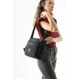 Ultra Hafif, Çok Cepli , Çok Bölmeli Çapraz Askılı Postacı Çanta (Spor, Seyahat, Gündelik) Siyah Model: 571-6U