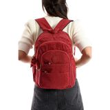Ultra Hafif Çok Cepli Orta Boy Sırt Çantası Unisex Kırmızı (Model: 571-4C)