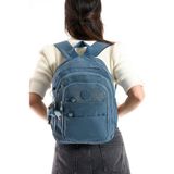Ultra Hafif Çok Cepli Orta Boy Sırt Çantası Unisex Mavi (Model: 571-4C)