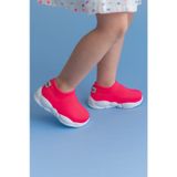 Ultra Hafif Memory Foam İç Taban Çocuk Triko Spor Ayakkabı Neon Pembe-m-1002