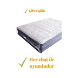 Ultra Kalın Çift Kişilik Yatak Baza Koruma Naylonu Taşıma Taşınma Saklama Poşeti Ambalaj Kılıfı Şeff
