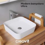 Ultra Kare Canak Lavabo 40 Cm Beyaz Ul040-00Cb00e-0000