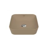 Ultra Kare Çanak Lavabo 40CM Mat Cappuccino