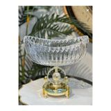 Ultra Lüks Premium Kristal Gold Gondol Kase | Dekoratif Masa ve Salon Aksesuarı