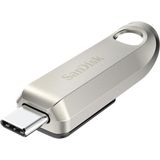 Ultra Luxe USB Tip C Sürücü 128 GB (Usb Tip C Flash Sürücü, Usb-3.2 Gen-1, Metal Tasarım, 400 Mb/s Okuma, Anahtarlık Halkası) Gümüş