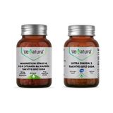 Ultra Omega3 30 Kapsül + Magnezyum Sitrat ve P5P (Vitamin B6) 90 Kapsül