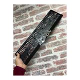 Ultra Parlak Piano Black Akrilik Plakalık Seti