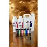 Ultra Şeffaf Epoksi Reçine 6 Kg Pigment Seti 10X15 Ml Hobi Sanat Ahşap Magnet Yapımı Için