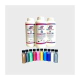 Ultra Şeffaf Epoksi Reçine Seti, 3 kg Reçine ve Sertleştirici, 10 Adet 15 gr Pigment Renk Seti