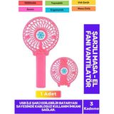 Ultra Sessiz 3 Kademeli Hafif Kablosuz 1200MAH Pervaneli Taşınabilir USB Şarjlmasa El Fan Vantilatör