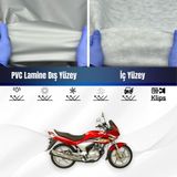 Ultra Shop Honda Cbf 150 Su Geçirmez Motosiklet Branda 4 Mevsime Uygun Motor Brandası - Gri